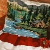 Cabin By Lake Hook Pillow