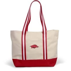 Arkansas Canvas Boat Tote -Fashion Home Store 08161944293563ab3f9600a426a1554fdb7d560d4886f65e51e54cd7fb5a658b