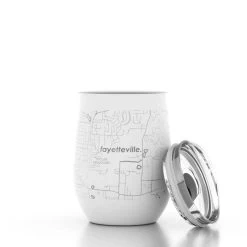 Fayetteville, AR MapInsulated Wine Tumbler -Fashion Home Store 0a8c6de9b65a92acfb746d102c18c26bed9eadd4c0eb95746be5225dccded912