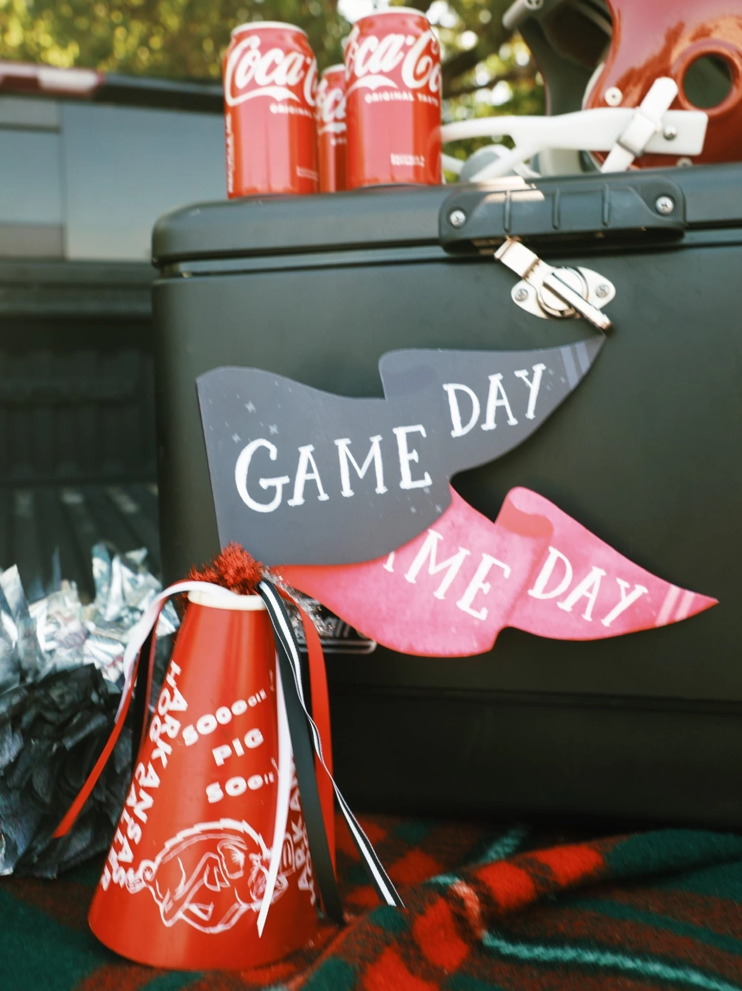 Red Game Day Party Pennant 2 Red Game Day Party Pennant - Image 2