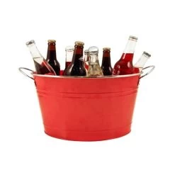 Big Red Galvanized Tub -Fashion Home Store 1504579394