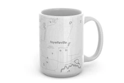 Fayetteville, AR Map Mug -Fashion Home Store 3fdac4a54ed453136d927db7375383333a52bdd605d8a5c080cb88d3900dc07a