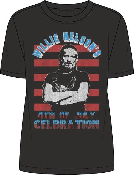 Willie Nelson 4th Of July Tee 7 Willie Nelson 4th Of July Tee - Image 7