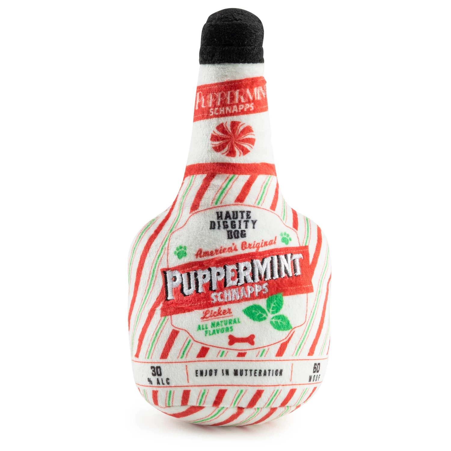 Puppermint Schnapps Bottle Dog Toy 1 Puppermint Schnapps Bottle Dog Toy