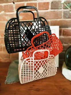 Retro Basket Small Jelly Bag - Red -Fashion Home Store 578C48E3 6DDC 4F69 A011 9A108C57B787