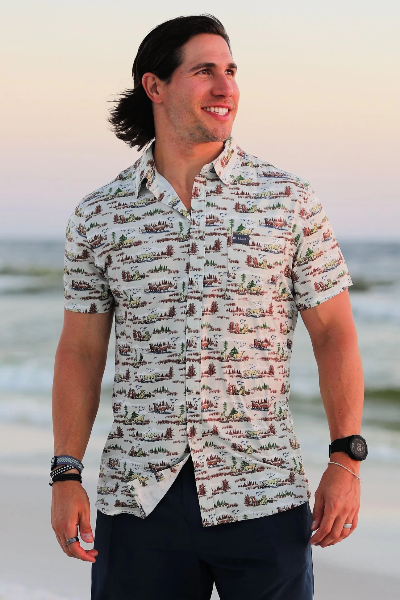 Burlebo: Performance SS Button Up - Duck Dog 2 Burlebo: Performance SS Button Up - Duck Dog - Image 2