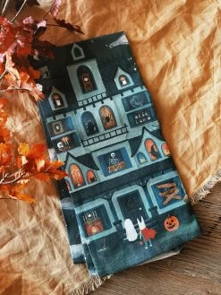 Halloween House Kitchen Towel