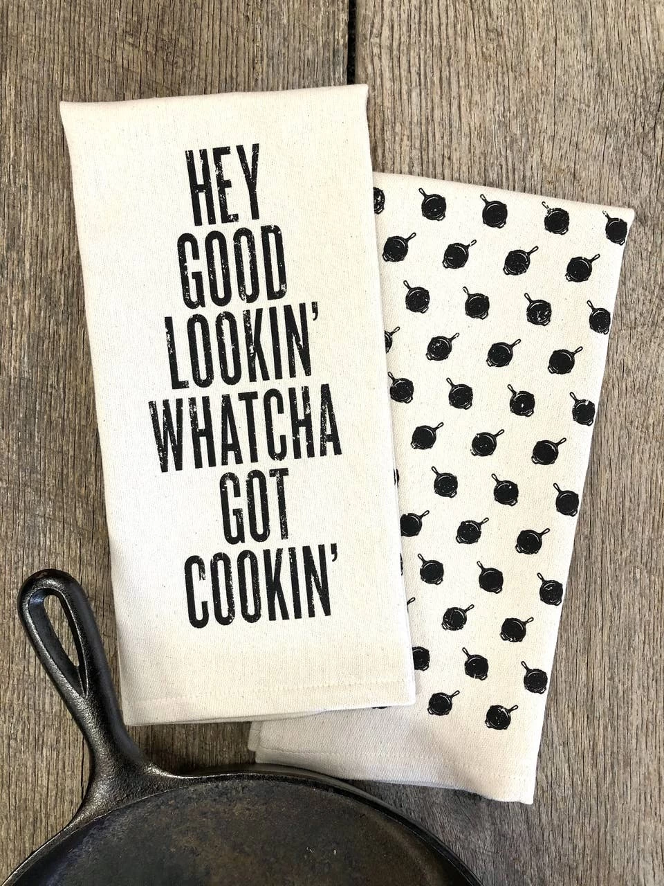 Hey Good Lookin' Whatcha Got Cookin' Kitchen Towel 3 Hey Good Lookin' Whatcha Got Cookin' Kitchen Towel - Image 3