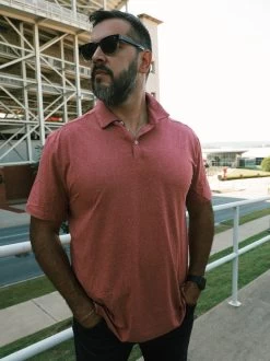 Burlebo: Performance Polo - Heather Brick