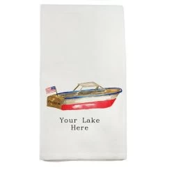 Beaver Lake Boat Dishtowel -Fashion Home Store 7f734853f276557bd8050c00e223c86122a393e50c2758da290e5314770f1f53