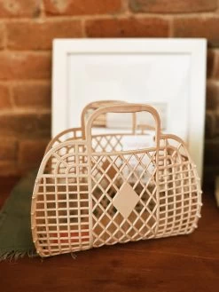 Retro Basket Small Jelly Bag - Latte