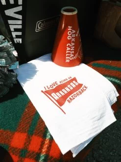 I Love Being An Arkansas Razorback Tea Towel