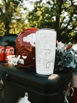 Fayetteville, AR Map Insulated Tumbler