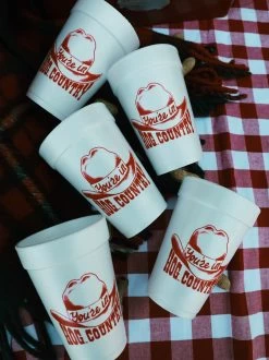 Hog Country Foam Cups