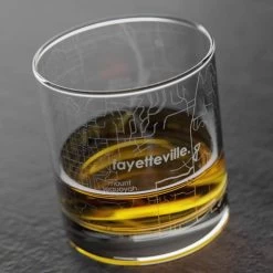 Fayetteville, AR Map Rocks Glass -Fashion Home Store 94a077ddad898360f39b6faac6c07a68a01905ab4bc5916e17cbae7770b6f4bf