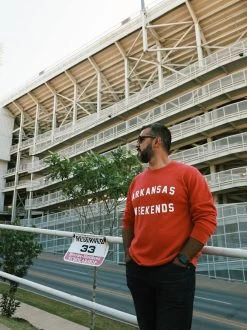 Arkansas Weekends Sweatshirt - Red -Fashion Home Store 9AA4408A F15A 495E B367 00466EF64258