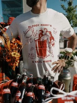Bloody Mary's And Hail Marys T-Shirt -Fashion Home Store A8792C50 6CB9 4861 9F69 75ABA9E50245