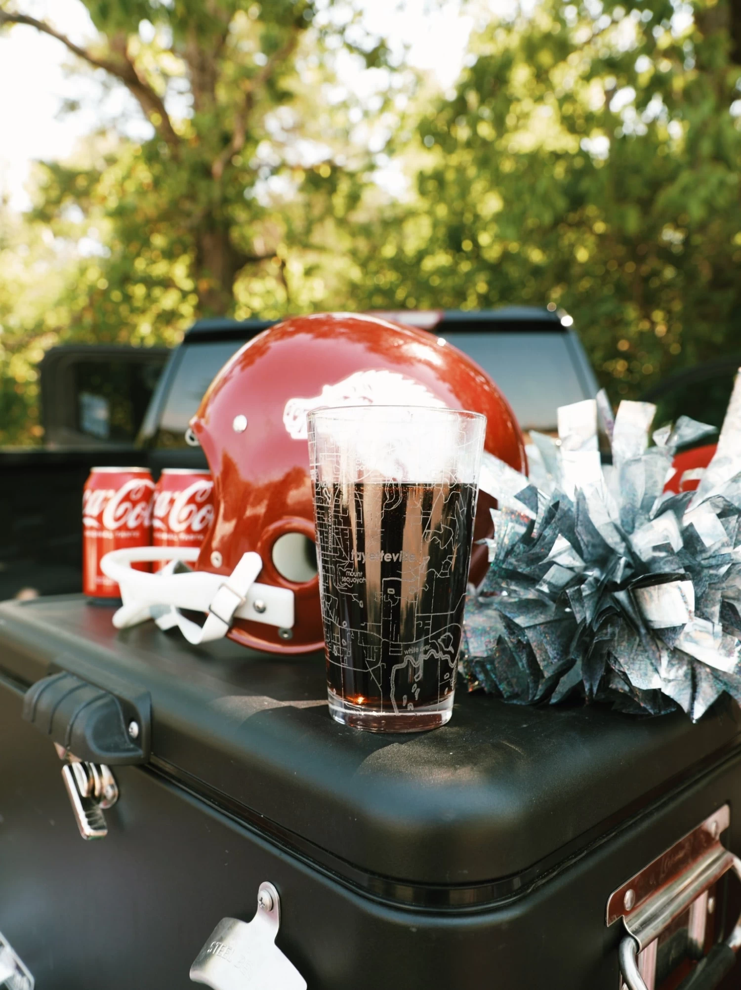 Fayetteville, AR Map Pint Glass 1 Fayetteville, AR Map Pint Glass