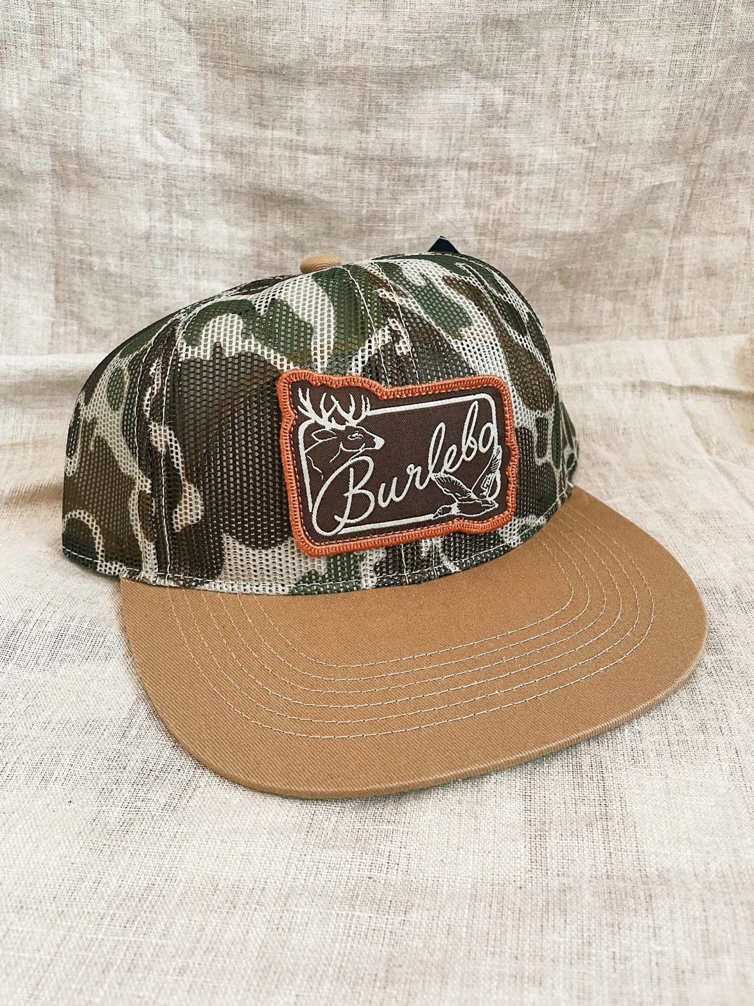 Burlebo: Full Camo Mesh W/ Patch Logo Hat 2 Burlebo: Full Camo Mesh W/ Patch Logo Hat - Image 2