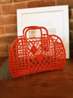 Retro Basket Small Jelly Bag - Red