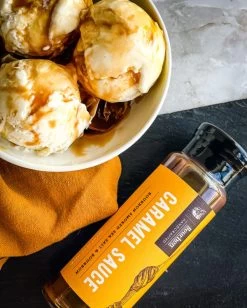 Caramel Sauce W/ Bourbon Smoked Sea Salt & Bourbon -Fashion Home Store Bourbon Barrel Foods Caramel with Sea Salt 12 600x749 1