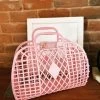 Retro Basket Jelly Large Bag - Bubblegum Pink