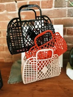Retro Basket Small Jelly Bag - Black -Fashion Home Store DDCB2706 5EC4 4169 8FF1 213C6AAD923E