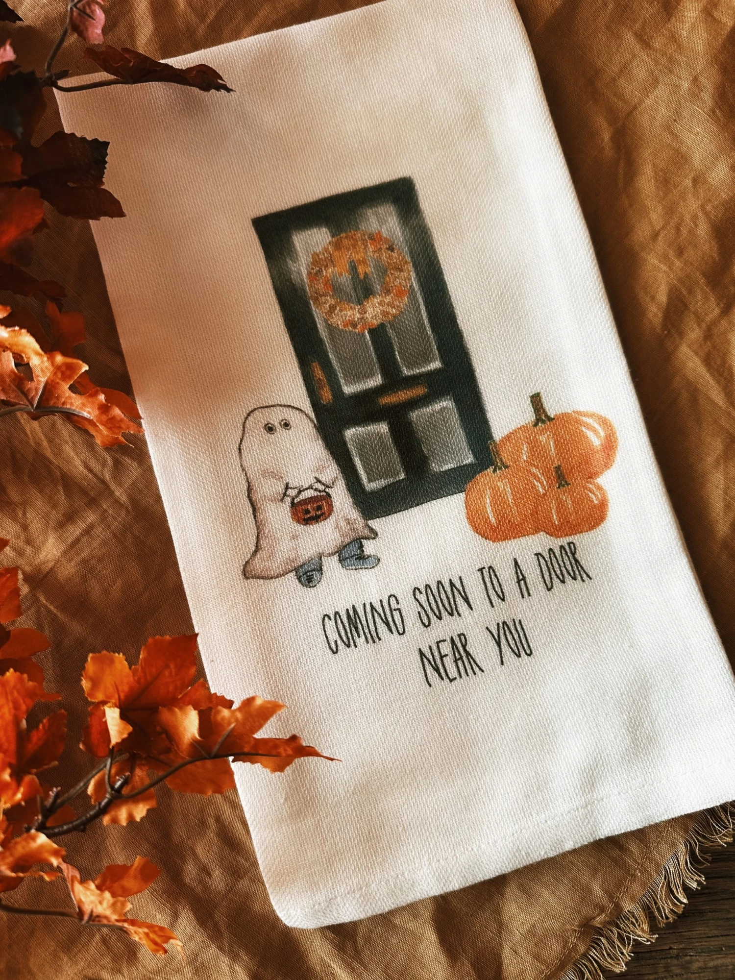 Coming Soon To A Door Near You Tea Towel 2 Coming Soon To A Door Near You Tea Towel - Image 2