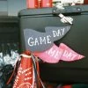 Black Game Day Party Pennant