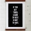 Old Try: Learn To Rest Print - 13x20
