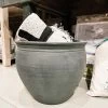 Large Terracotta Pot With Black Matte Finish - PICKUP ONLY