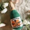 Woof Clicquot Rose' Champagne Bottle - Large