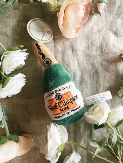 Woof Clicquot Rose' Champagne Bottle - Small