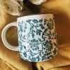 Dainty Blue + White Mug