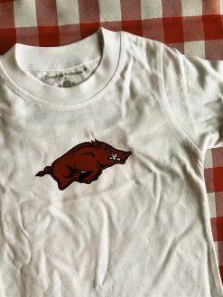 Arkansas Short Sleeve Tee - White -Fashion Home Store IMG 1372 c67296cd 941a 43e4 af46 129645779a1b