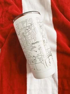 Fayetteville, AR Map Insulated Tumbler -Fashion Home Store IMG 19042
