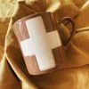 Swiss Cross Mug - Brown + Cream