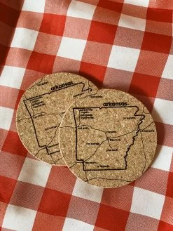 Arkansas Cork Coasters - Set Of 2 -Fashion Home Store IMG 3225