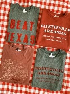 Fayetteville, AR Voted Best Place T-Shirt - Gray/Red (City Supply Exclusive) -Fashion Home Store IMG 3517 e665cfd0 94df 4157 902c cbc1027e1769