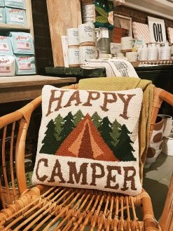 Happy Camper Hook Pillow
