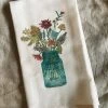 Wildflowers In Mason Jar Dishtowel
