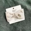 Fog Gray Velvet Dog Bow Tie - Standard