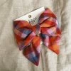 Sunset Flannel Lady Dog Bow - Large