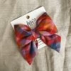Sunset Flannel Lady Dog Bow - Small