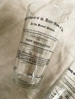18th And 21st Prohibition Amendment Pint Glasses -Fashion Home Store IMG 5816