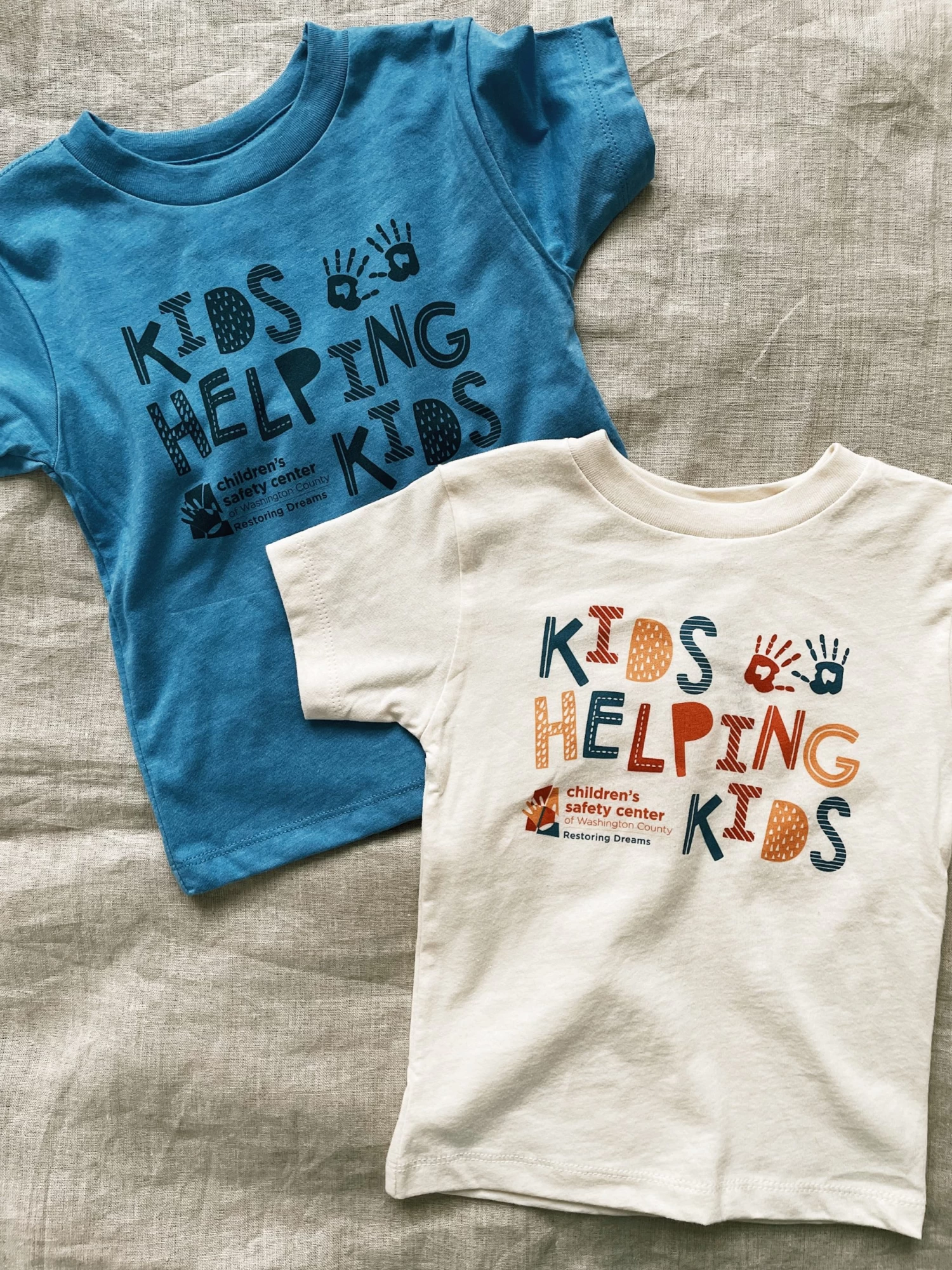 Kid's Helping Kids Tee - Blue 2 Kid's Helping Kids Tee - Blue - Image 2