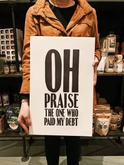 Old Try: Oh Praise Print - 13x20 -Fashion Home Store IMG 9335