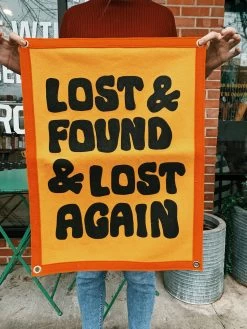 Oxford Pennant: Lost And Found Camp Flag -Fashion Home Store IMG 9377