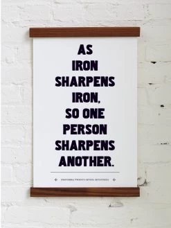 Old Try: Proverbs 27:17 Print - 13x20 -Fashion Home Store Proverbs2717OldTry3 1800x1800 b7866bed fa09 4d76 9f61 11a5e2a6b797