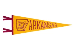 Oxford Pennant: Arkansas Pennant (Yellow) -Fashion Home Store arkansas